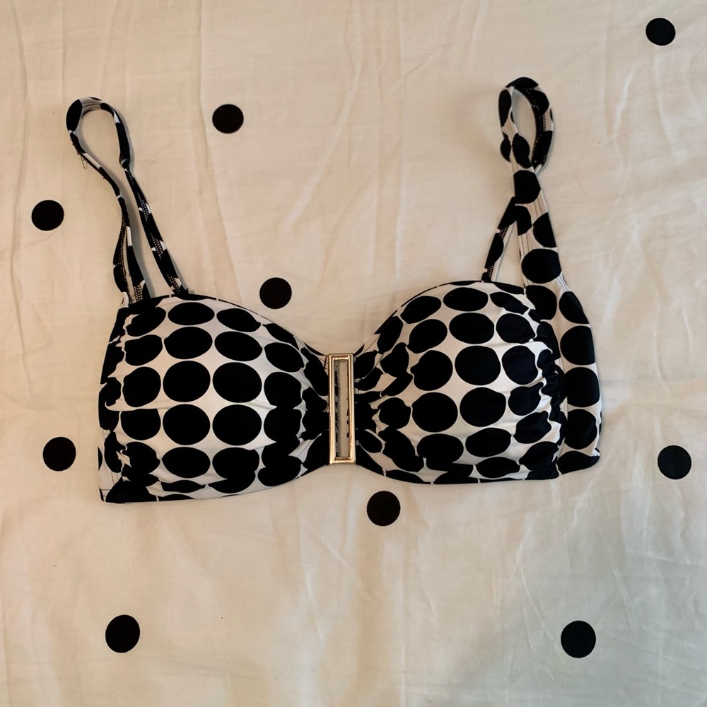 LaBlanca polka dot bikini top